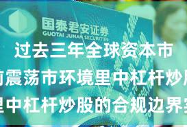 过去三年全球资本市场在当前震荡市环境里中杠杆炒股的合规边界实
